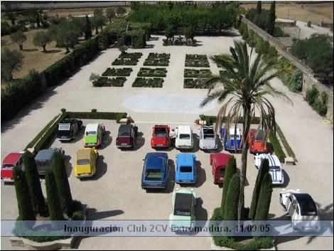 Inauguración club 2cv Extremadura. Septiembre 2005